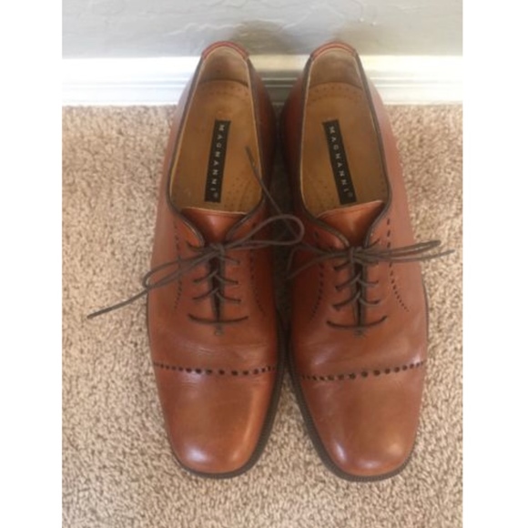 MAGNANNI pascual brown leather oxfords- Size 9 M - Picture 3 of 8